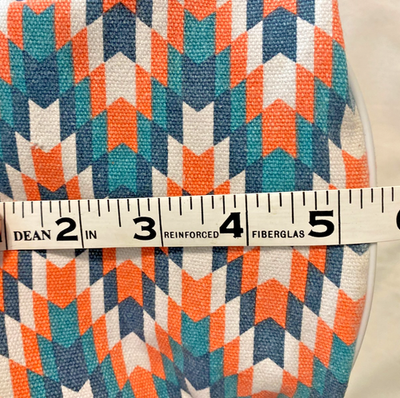 KAVU Rope Bag Geometric Chevron Print Orange Teal Canvas Sling Backpack KAVU Rope Sling Bag Teal Orange Geometric Sling Backpack | eBay main image 2
