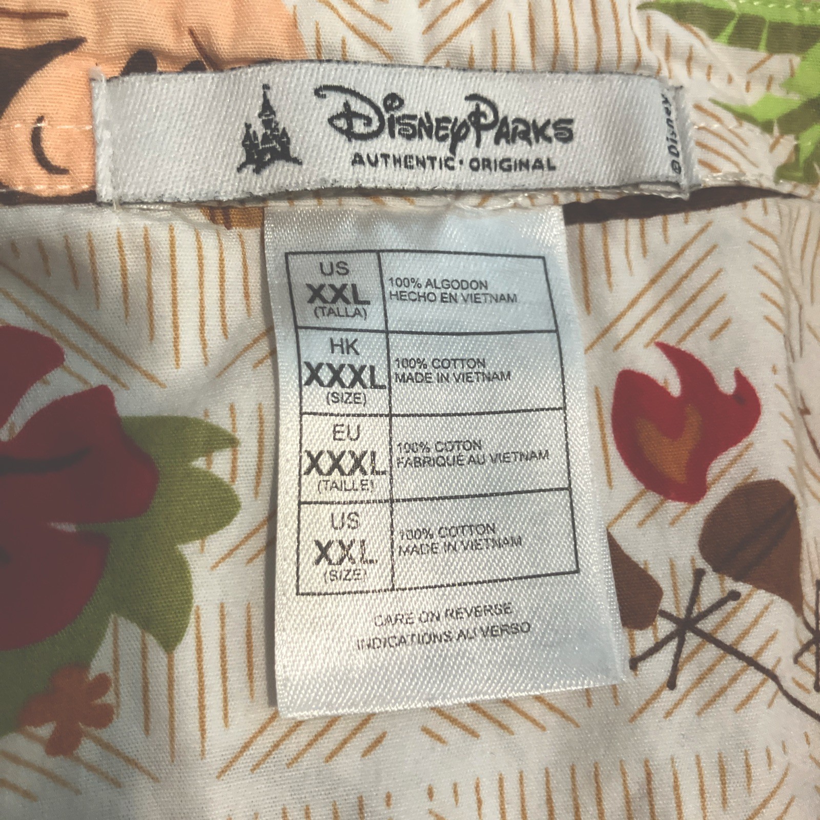 Disney Hawaiian Mens Short Sleeve Shirt XXL Polynesian Village Resort Button Up image 3