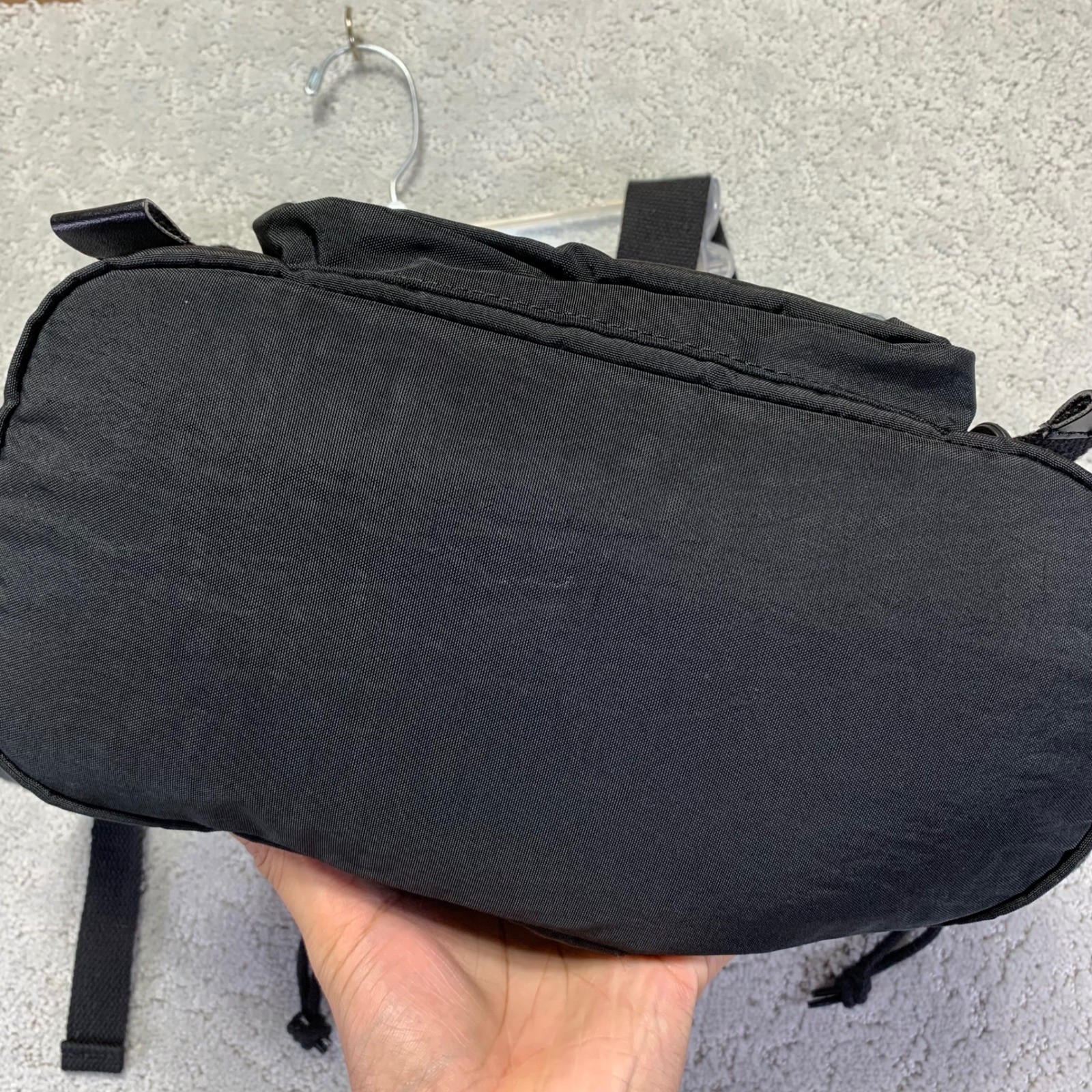 Kipling Black Nylon Backpack Drawstring Flap Back… - image 7