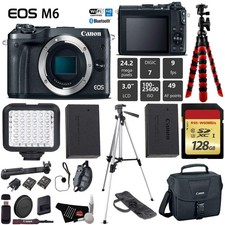 Canon EOS M6 Mirrorless Digital Camera Black, Body Only D xi