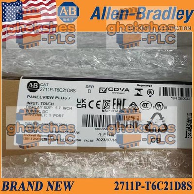 2711P-T6C21D8S New in Box AB HMI PanelView Plus 7 Graphic Terminal 2711PT6C21D8S