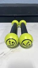Zumba 1 lb Toning Sticks Set 2 Green Shaker Workout Weights