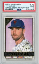 2020 Topps Chrome Pete Alonso Gallery Preview NBCD #GP8...PSA 9...