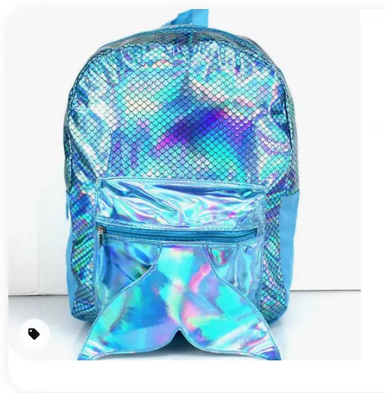 Large holographic shop backpack