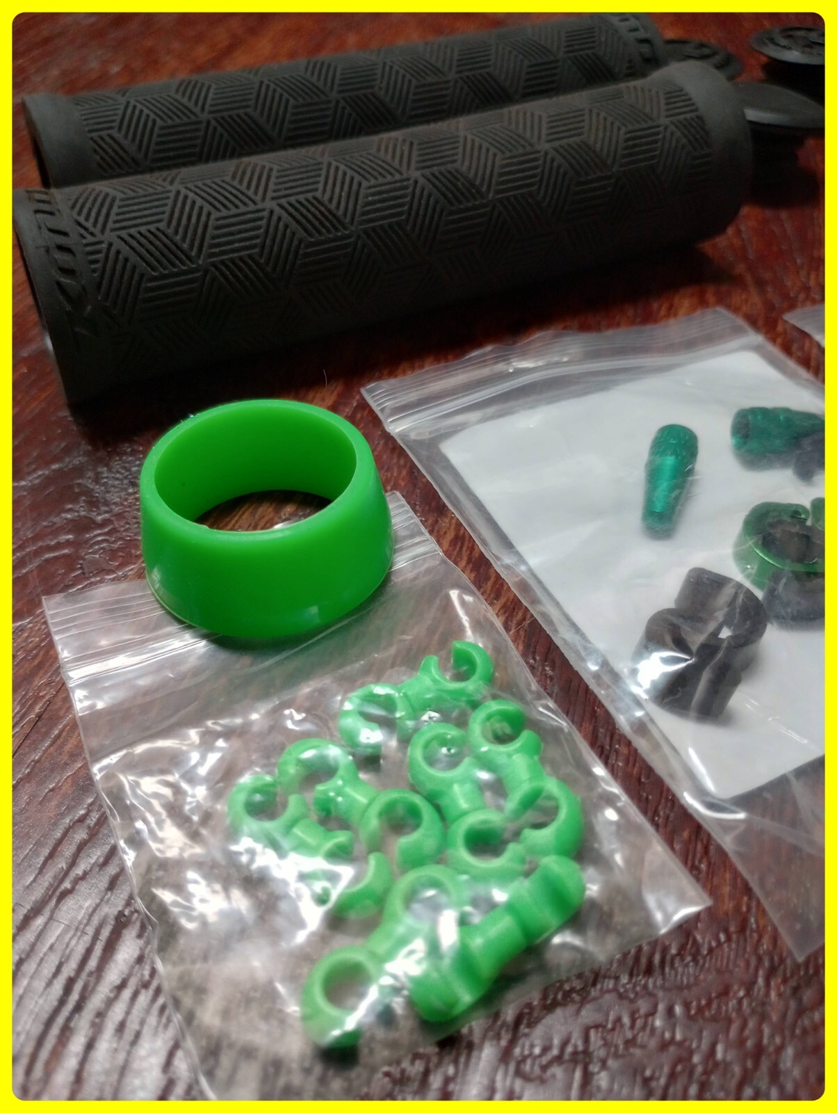 Mountain Bike Parts Lot KONA Lanai Grips Bar Ends French Val