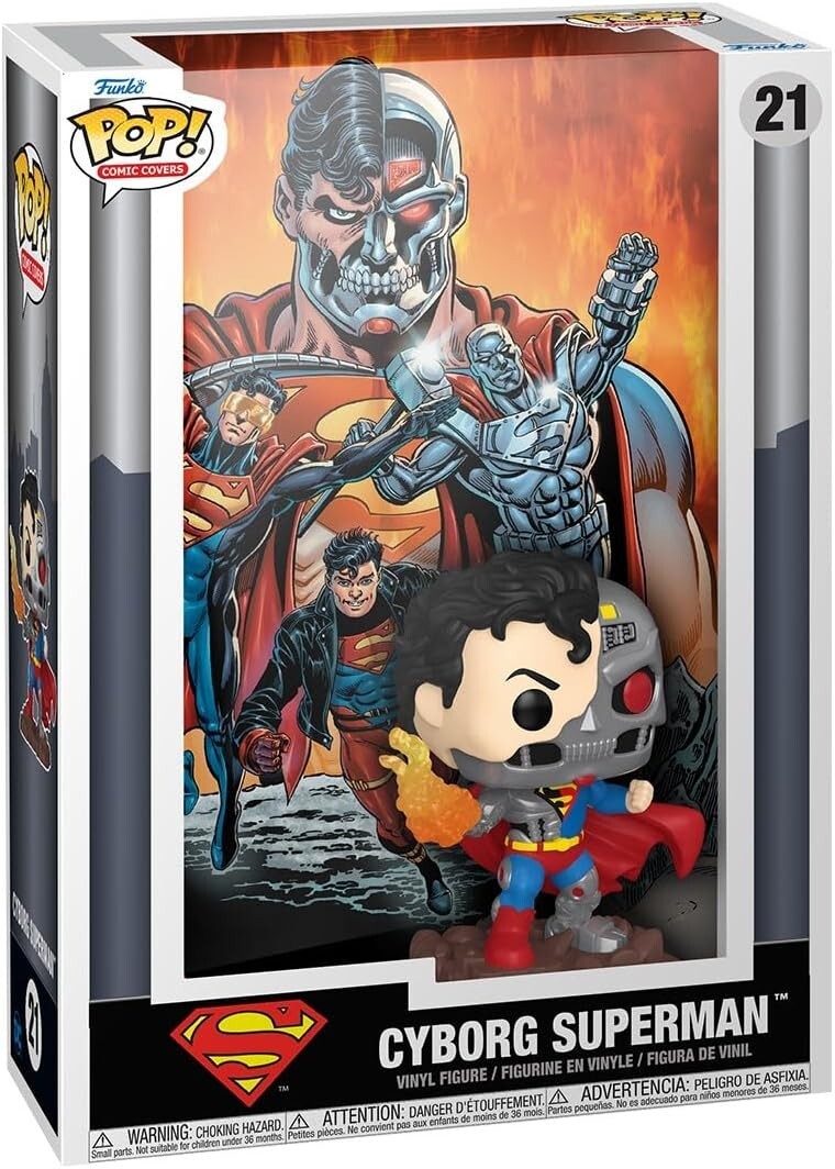Funko Pop! Comic Book Cover with Case: DC Universe - Cyborg