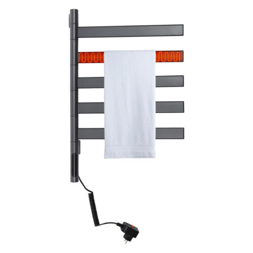 180°-Drehung Rotierender Elektrisch Handtuchwärmer Wandhalterung Handtuchhalter - Bild 6 von 18
