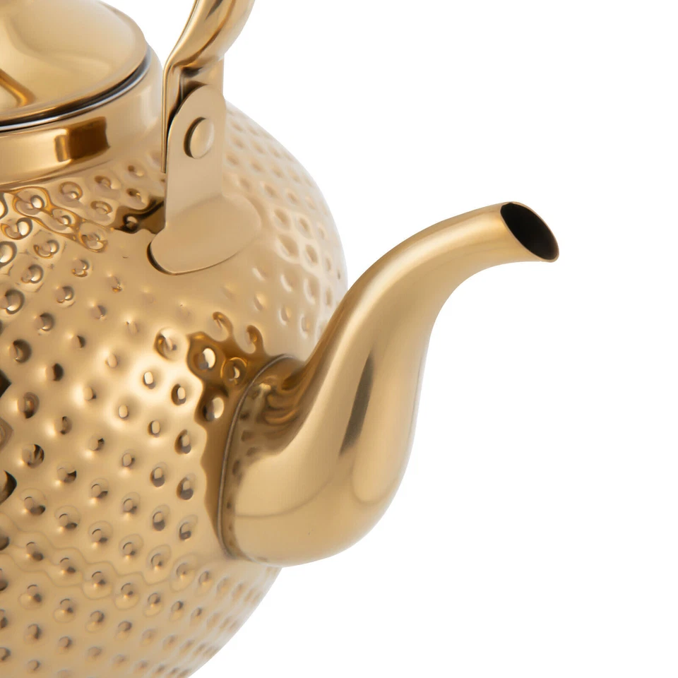 201 Stainless Steel Teapot With Strainer Insert (Stainless Steel Strainer) And Lid 2L/60oz - Image 3 of 4