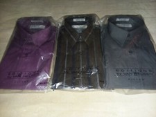 Editions by Van Heusen Men's Dress Shirts Size 15 1/2 Fitted NEW in Package 3