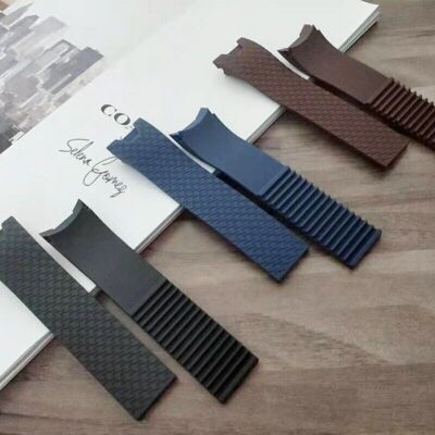 20 x 18 mm Silikon Kautschuk Uhrenarmband für Ulysse Nardin Ersatz Uhrenarmband