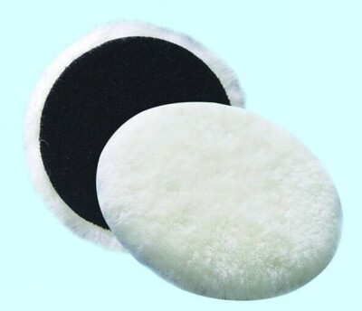 7'' polishing fur polishing sponge polishing pad polishing cap 100% lambskin Hook and Loop, Ø 180 mm