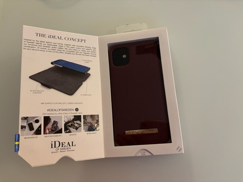 Hochwertige iPhone 11 / XR Handyhülle Etui Tasche IDEAL OF SWEDEN dunkelrot - Bild 2 von 4