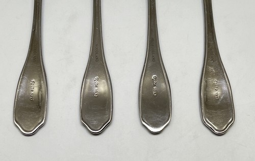 Spode Wallace Woodland Quail Floral Stainless Soup Spoon 6 3/4 4Pc Set - Picture 5 of 12