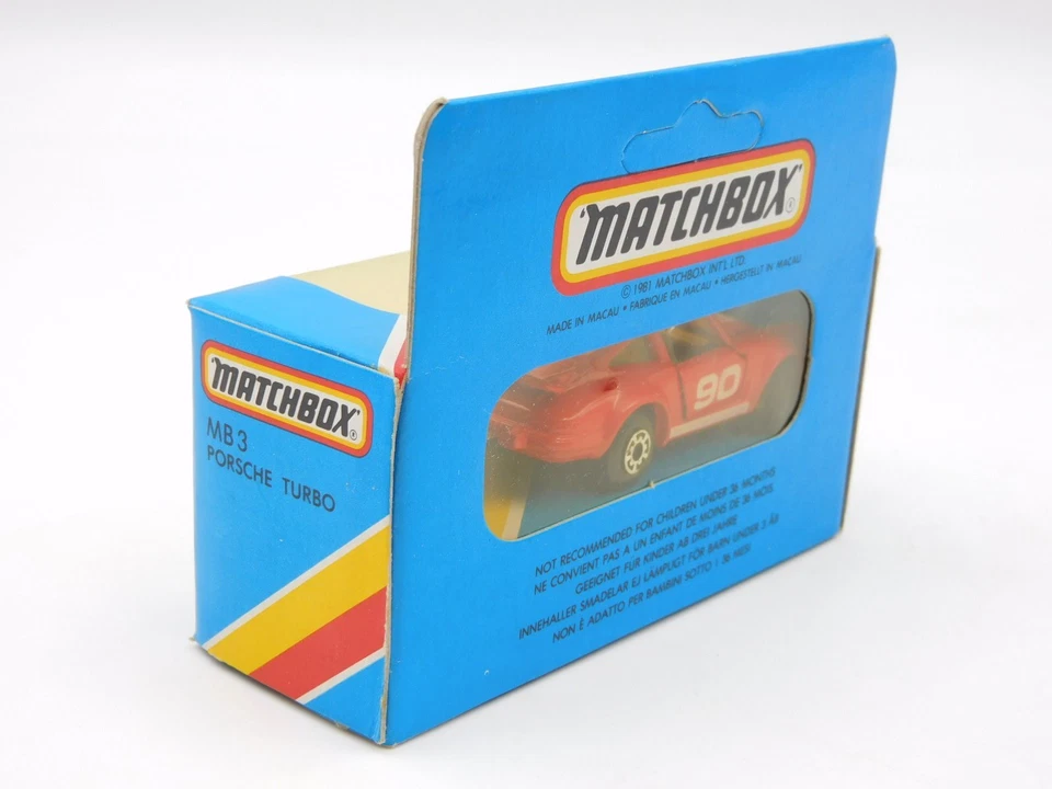 Matchbox Superfast Porsche 911 turbo brown interior Macau 80s MB-3 in BLUE BOX - Immagine 3 di 3