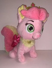 Disney Store Palace Pets Rouge Cat Plush 11  Pink Yellow Aurora