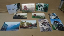Lot of 10 hubei china landscapes pre stamped postcards ancient city of jingzhou