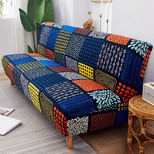 Copridivano Letto Senza Braccioli Elasticizzato Copridivano Pieghevole Completo Copridivano - Foto 45 di 57