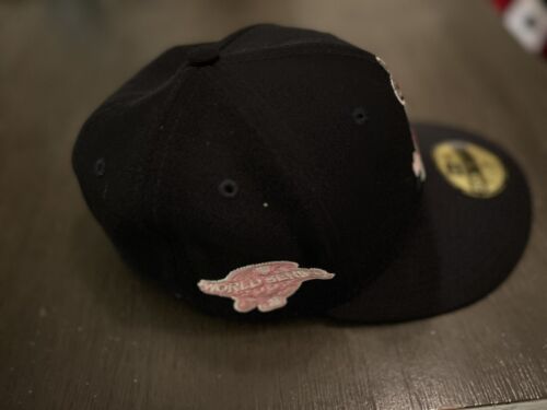 New Era Cap 5950 Side Patch Bloom MLB Los Angeles Angels Sz 7 / 58.7 cm - Picture 3 of 4