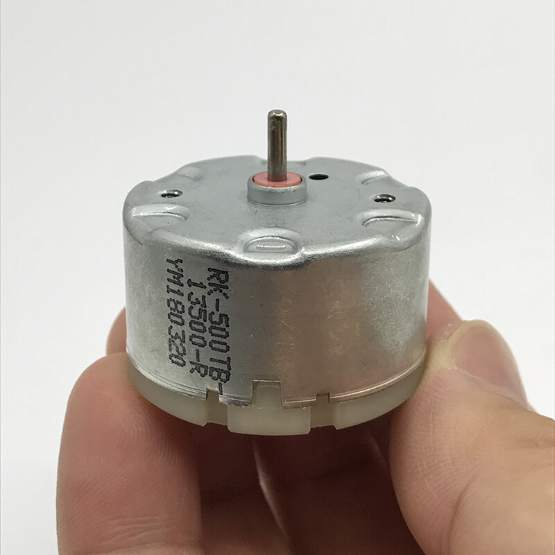 RK-500TB-13500 DC 6V-12V 5600RPM Micro Mini 32mm Diameter Round Spindle Motor