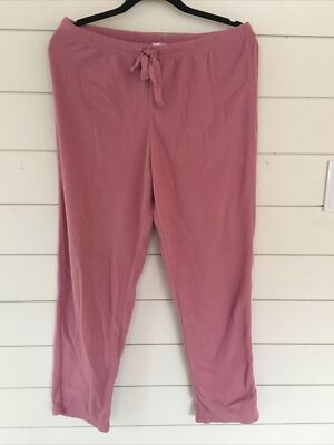 Cuddl Duds rose fleece lounge pants 