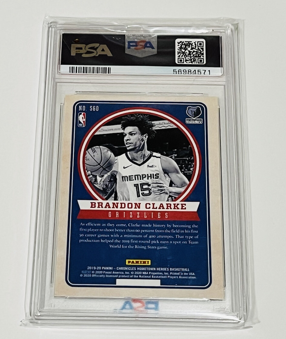 2019 Panini Chronicles Hometown Heroes Optic Brandon Clarke
