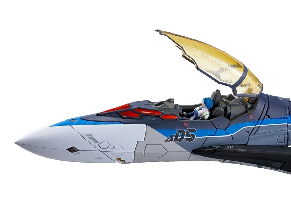 DX MACROSS Delta Vf-31ax Kairos-Plus Haiate Immelmann Chogokin Bandai Tamashii - Immagine 4 di 4