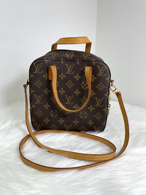 Louis Vuitton Spontini Shoulder Bag Brown Canvas Monogram M47500