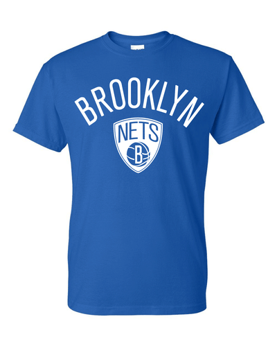 Brooklyn Nets Old Skool Logo T-Shirt - Sizes S-5XL & Youth Kids - Picture 11 of 25