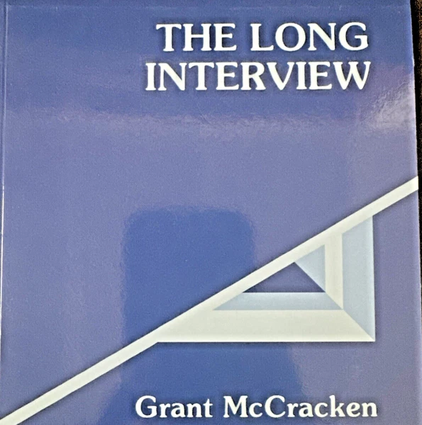 Qualitative Research Methods Long Interview by Grant McCracken (1988 Paperback)