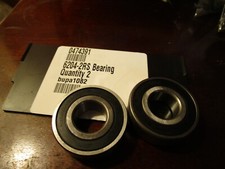 20mm Bore x 47mm OD 14.0mm W Single Row Deep Groove Radial Ball Bearing QTY 2