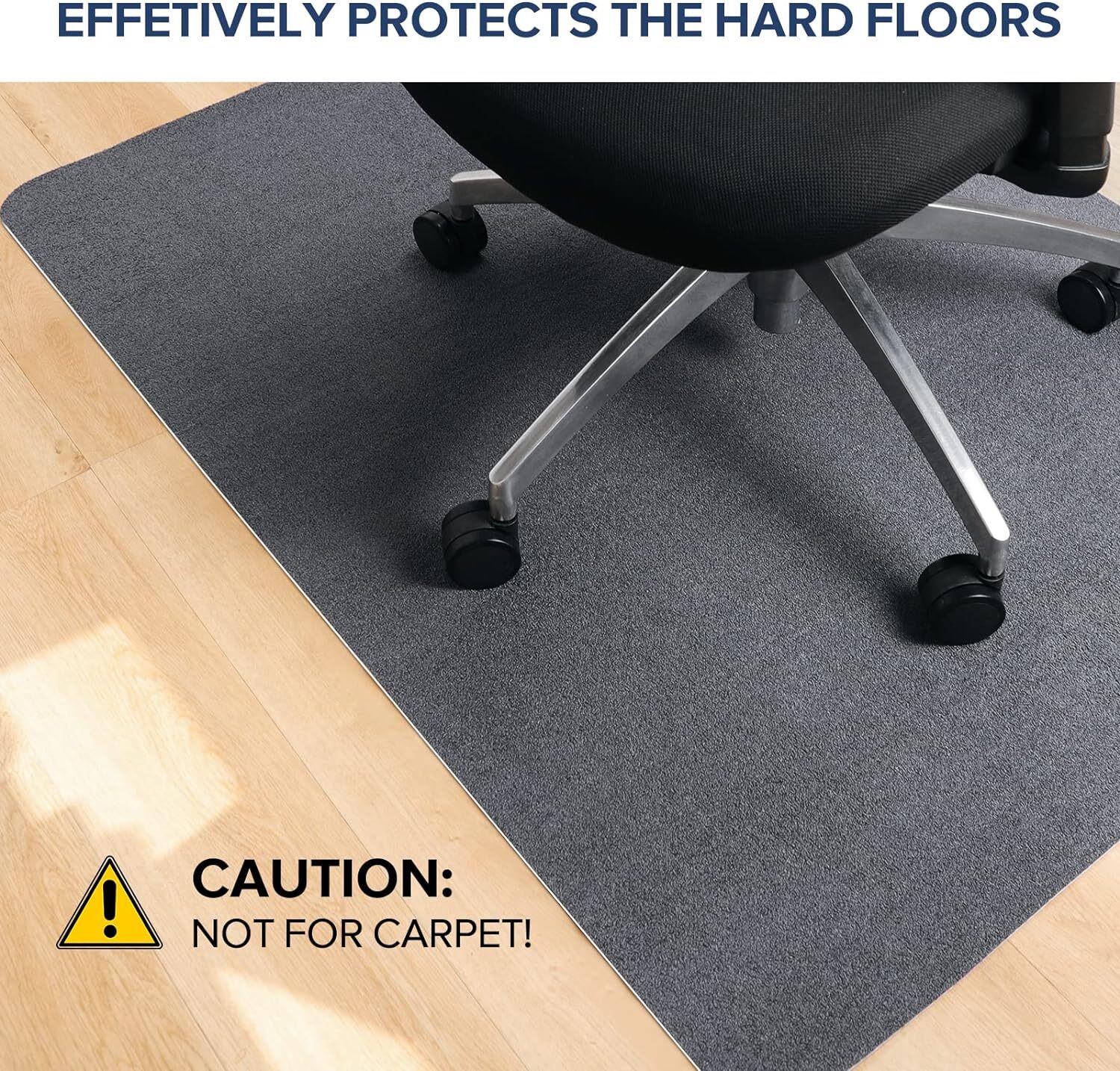 Extra Large Chair Mat Hard Floor Protector 63"x51" Desk Rug For Home