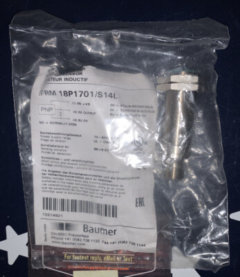 New in Pack - BAUMER IFRM 18P1701/S14L  SENSOR