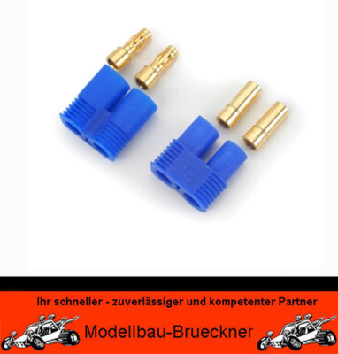 EC3 Stecker + Buchse 3,5 mm Goldkontakt Parkzone Spektrum FG Akku Lipo e-flite