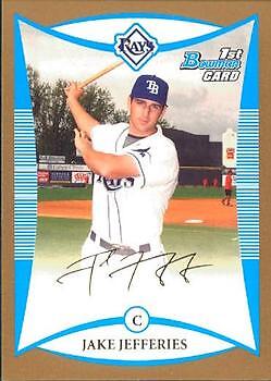 Jake Jefferies 2008 Bowman Draft Picks & Prospects #BDPP55 Prospects Gold Rays