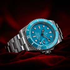 Rolex Submariner Blaken Sunray Blue Dial Complete Box & Papers 126610LN