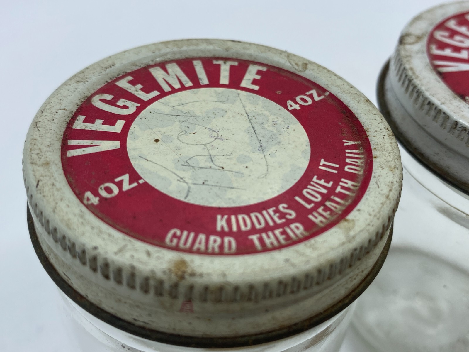 2 Vintage 4oz ounce Vegemite Jars Collectable Retro eBay
