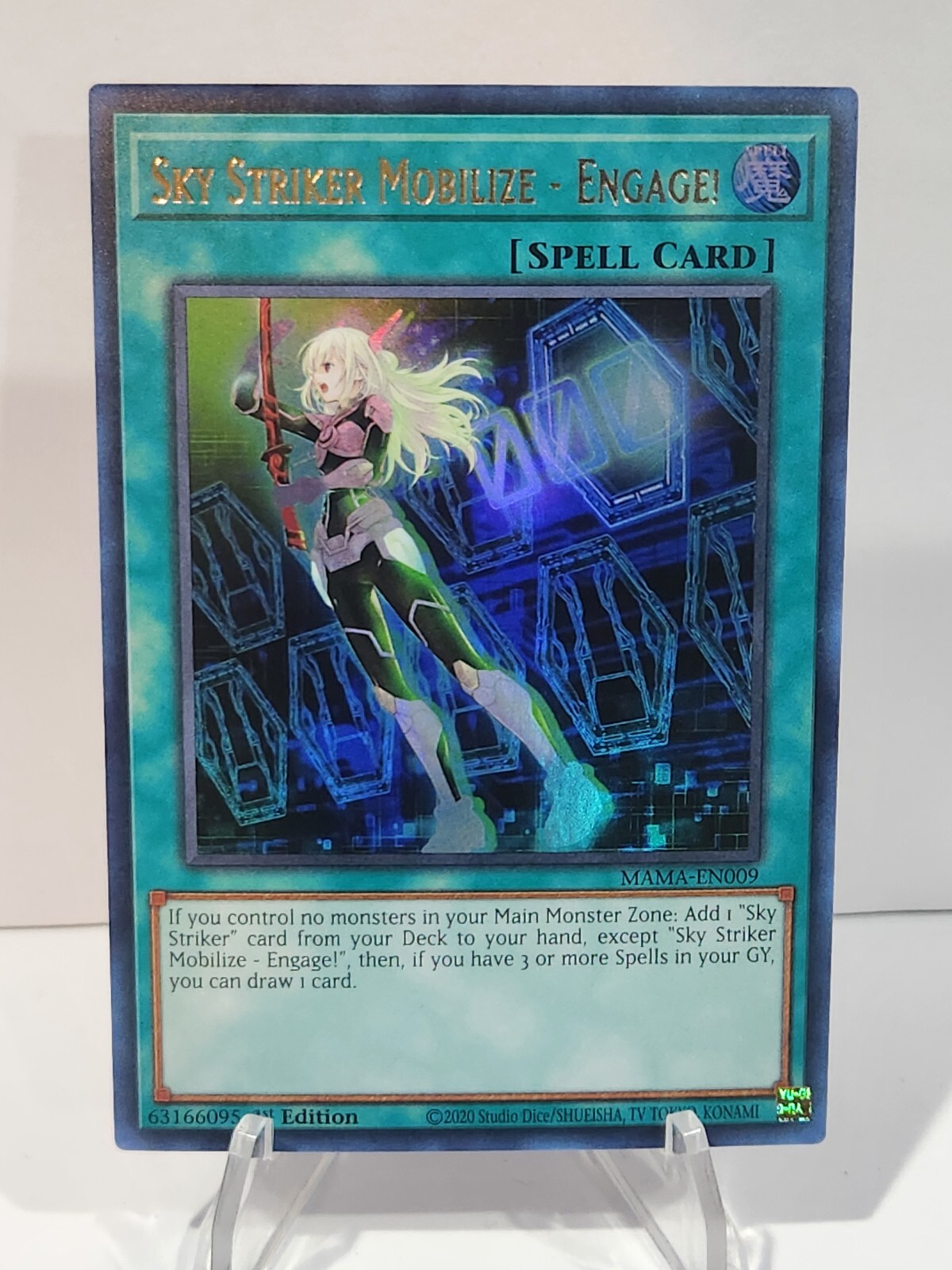Sky Striker Moblize - Engage MAMA-EN009 Ultra Rare 1st Edition NM YuGiOh