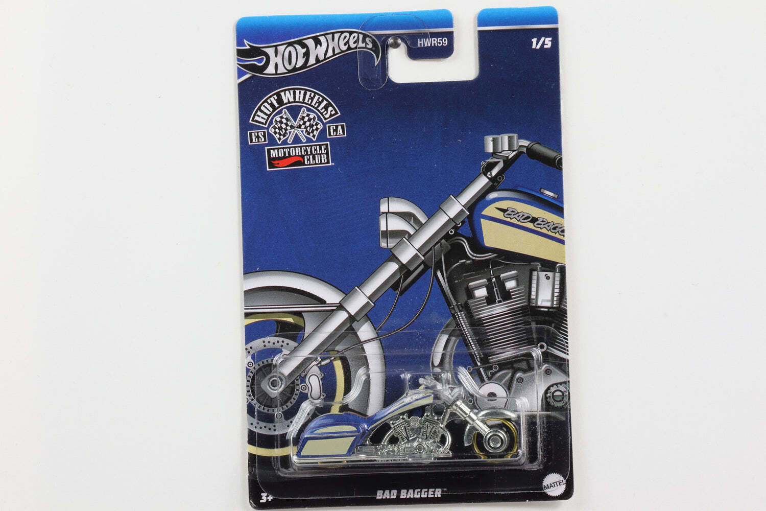 1:64 Hot Wheels Motorcycle Club Bad Bagger Bike GDG44-977 HWR59