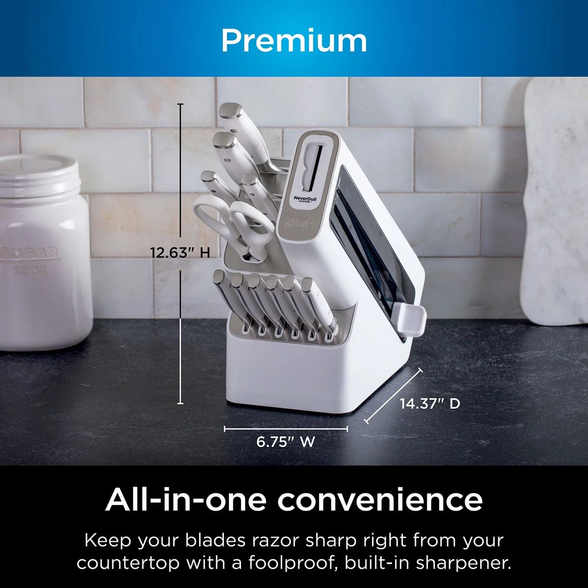 Ninja Foodi NeverDull Premium 12-Piece German Stainless Steel