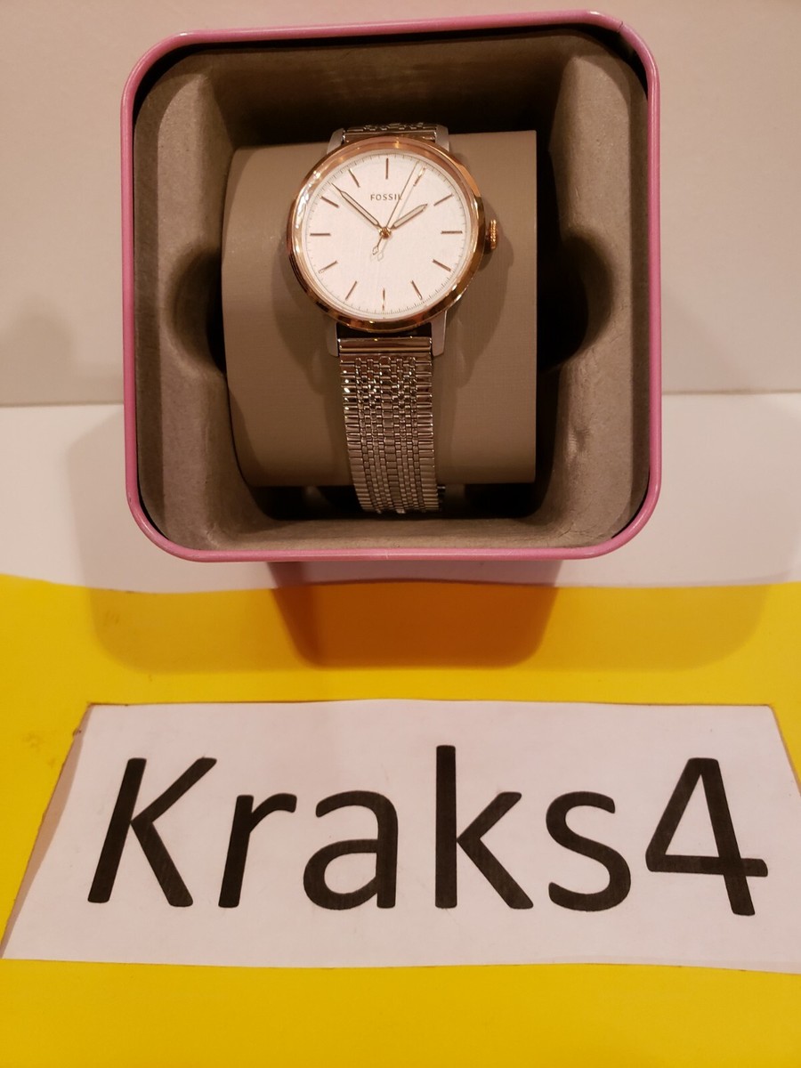 Fossil ES4644 Neely Minimalist Ladies Mesh Stainless Steel Quartz Watch Fossil Fossil Carlie Mini Stainless Steel Mesh Ladies Watch  main image 2