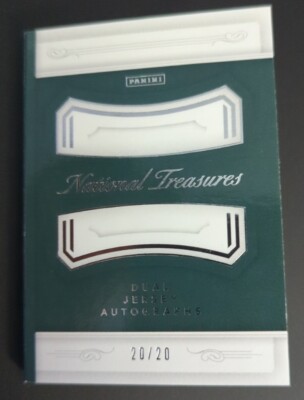 2018 Panini National Treasures - Dual Jersey Autographs Alvaro 