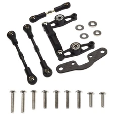 Aluminum Ball Bearing Steering Crank Set For Tamiya TT02-B 1/10 Upgrades Chassis