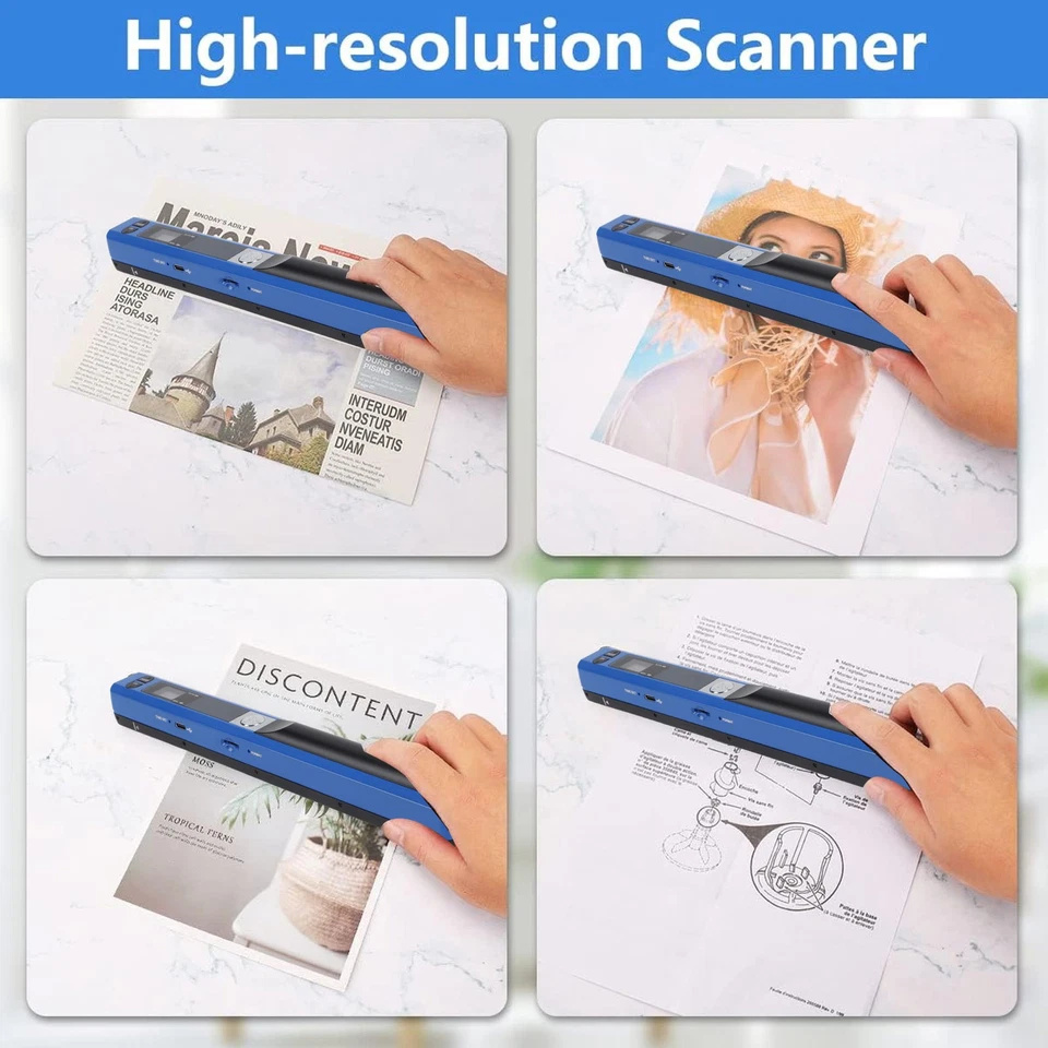 Handheld Document Scanner 900dpi High Speed A4 to JPG PDF - Image 3 of 4