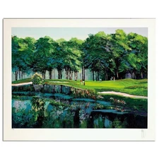 Mark King (1931-2014), "Harbor Town" Hand Signed Limited Edition Serigraph with