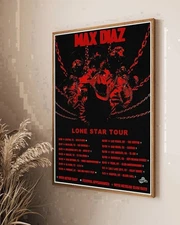 Max Diaz Lone Star Tour 2025 Poster