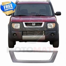 New Front Center Grille Trim Grill Painted Silver For 2003-2006 Honda Element New Front Center Grille Trim Grill Painted Silver For 2003-2006 Honda Element