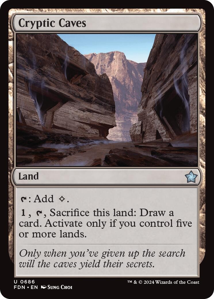 Cryptic Caves (0686) - FDN 686 NM - Foundations