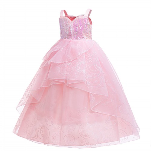 Kinder Mädchen Maxi Abend Kostüm Rüschenkleid Tüllkleid Halloween Kostüm Elfe - Bild 6 von 16