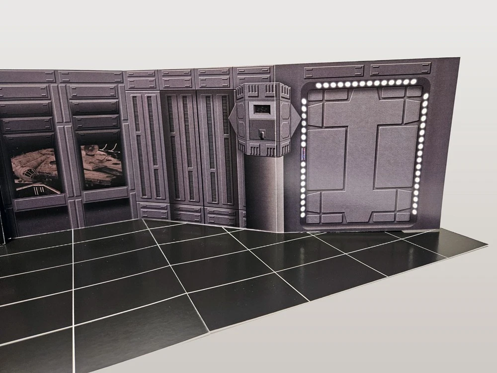 3.75" Death Star Hangar 327 Sala de Control Juego TVC Star Wars Hasbro Kenner