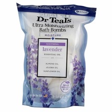 4 Pack Dr Teal's Ultra Moisturizing Bath Bombs, Lavender, 1.6 oz, 5 Ct